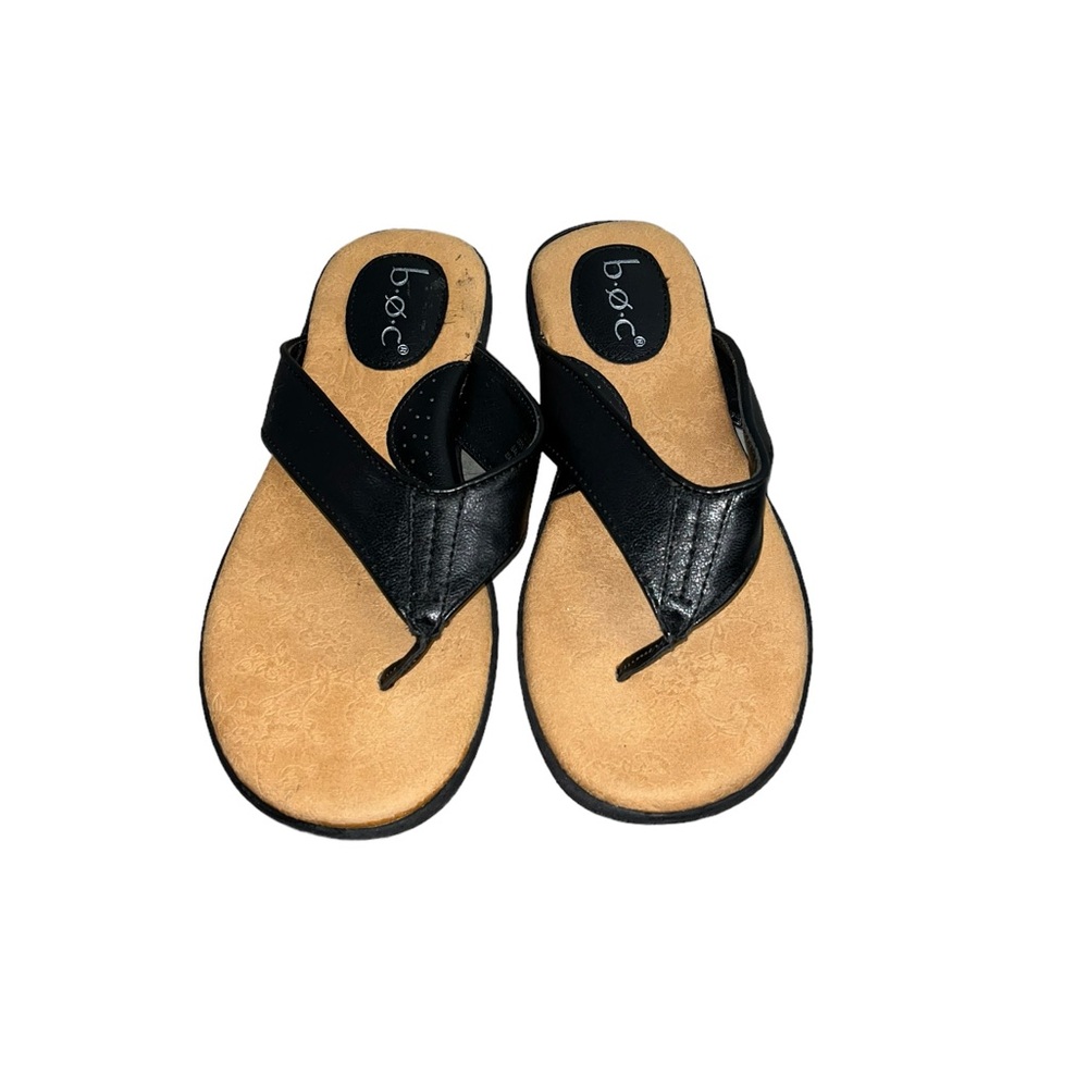b.o.c. Aimee Flip Flop Sandal in Black- Like New - Picture 1 of 6